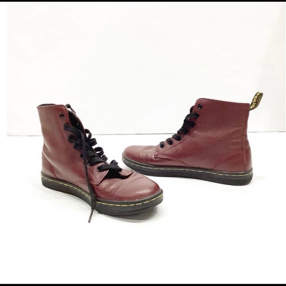 Maroon Doc Martens